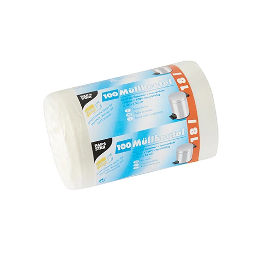 Sacs poubelle. HDPE 18 l 52 cm x 46 cm blanc (900 unités)