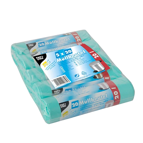 Sacs poubelle. HDPE 20 l 50 cm x 45 cm menthe (2000 unités)