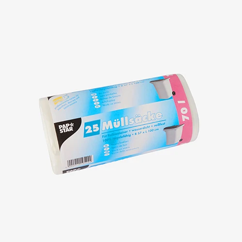 Sacs poubelle. HDPE 70 l 100 cm x 57.5 cm transparent (500 unités)