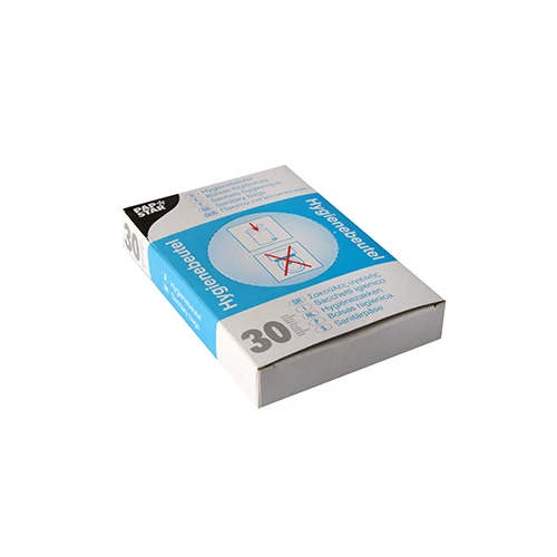 Sacs hygiéniques 28.5 cm x 8 cm x 7 cm blanc en distributeur (1500 unités)