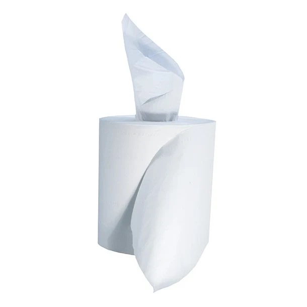 Rouleaux essuie - mains 21 x 19 cm en ouate blanche (6 unités)