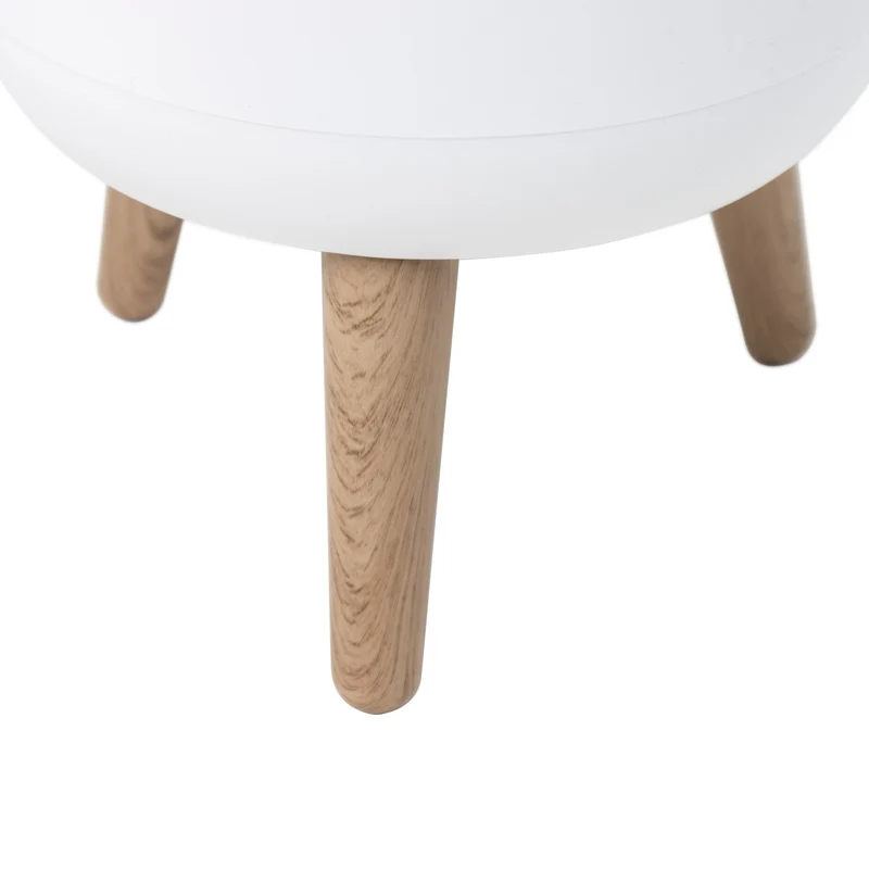 Poubelle sur pied de salle de bain touch 7L MALMO Couleur bois