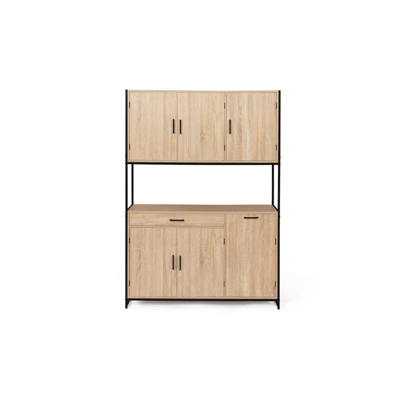 Vaisselier industriel Memphis 2 niveaux 120x176cm