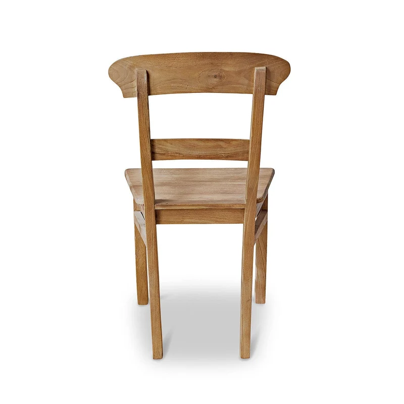 Loberon Chaise Masters - Bois de Teck revalorisé - H/L/P env. 92/52 / 52 cm - Marron Vieilli, Marron Vieilli