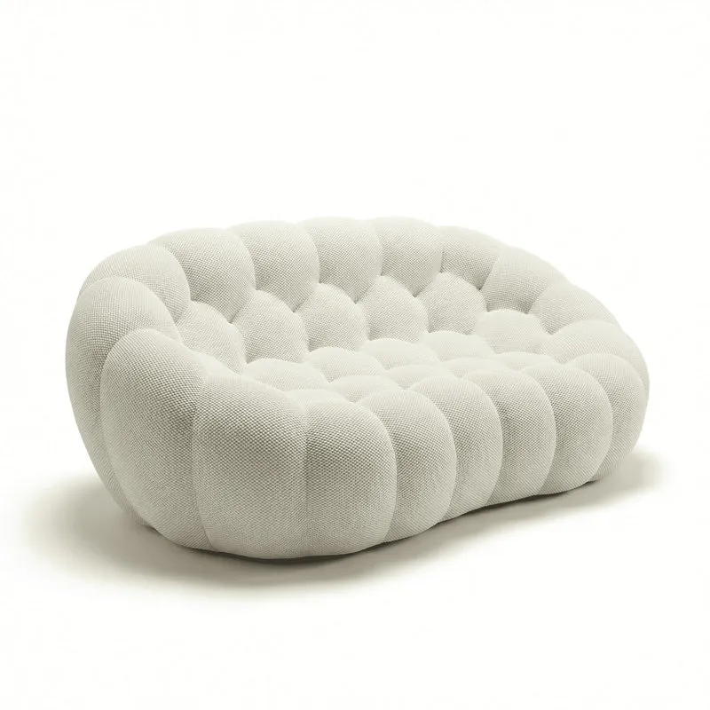 Coco Living Canapé compressé Design Cocoon Double 2 Places (Blanc)