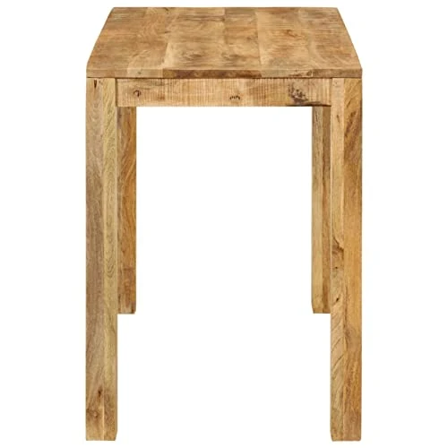 Gecheer Table à dîner 110x55x76 cm Bois de manguier Massif, Table de Cuisine Table à Dîner pour Salon à Manger, Café, Bistrot, Meubles de Maison