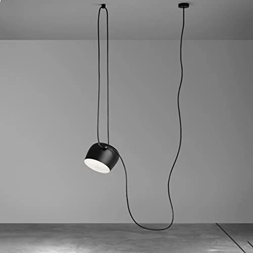 FAZRPIP Lampe à Suspension Tambour Moderne Plafond LED Lampe à Main araignée Lampes suspendues industrielles pour Restaurant Cuisine luminaires loft Nordique 200CM câble réglable E27 luminaire