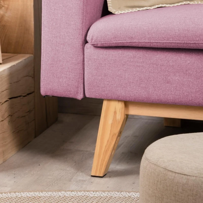Don Descanso - Canapé Convertible clic clac 3 Places Convertible lit 3 Places Reine. Dimension canapé : 206x73x80cm | Dimension lit : 180x100cm [Comprend 2 Coussins] | Rose