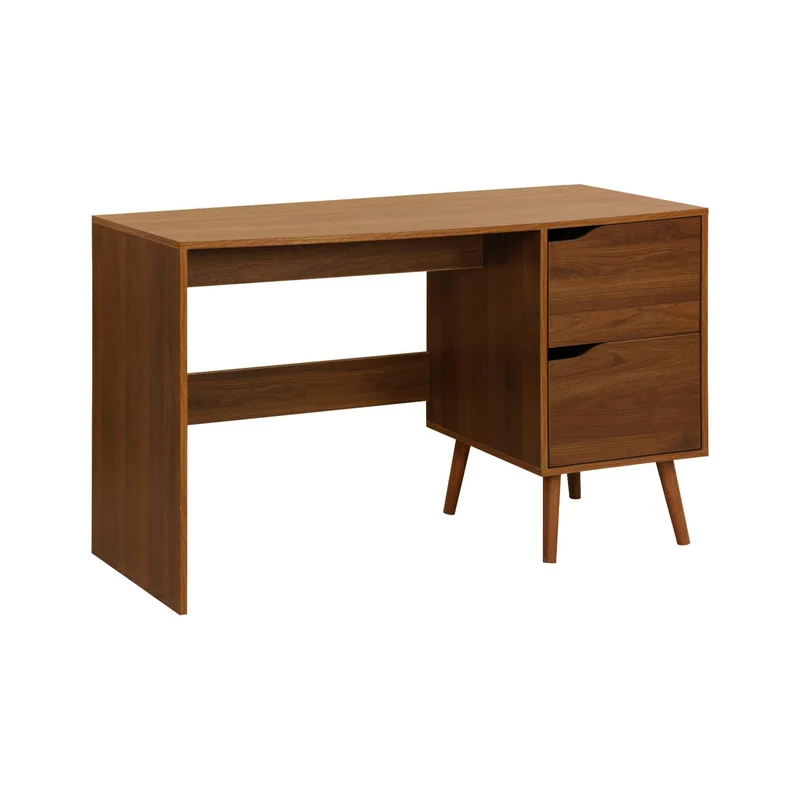 sweeek - Bureau à 2 tiroirs décor Bois de Noyer
