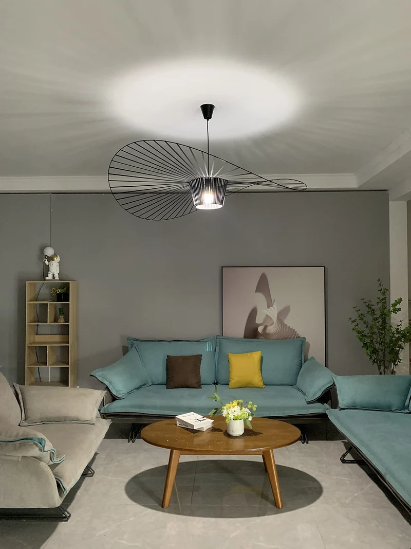 CHNB Lustre Vertigo Suspension, RéTro Suspension Luminaire Lustres Postuler à Salon Cuisine Chambre Luminaires IntéRieur, Lampe LED E27 Max 40W (120 CM)