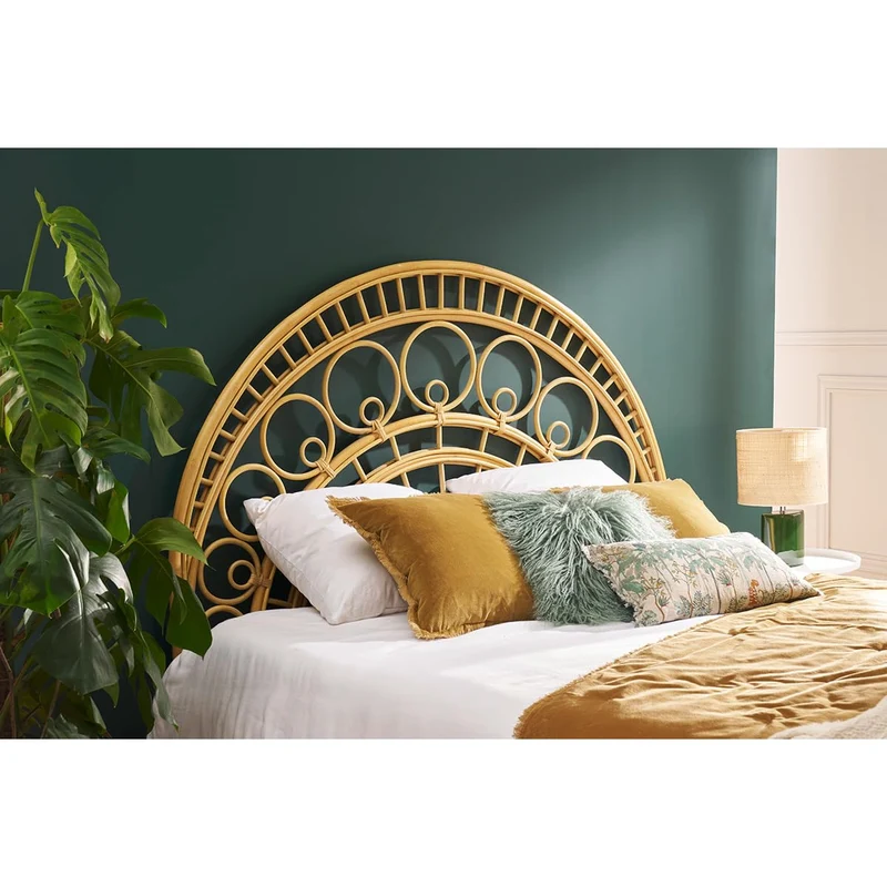 Miliboo Tête de lit déco en rotin Naturel L160 cm Soraya