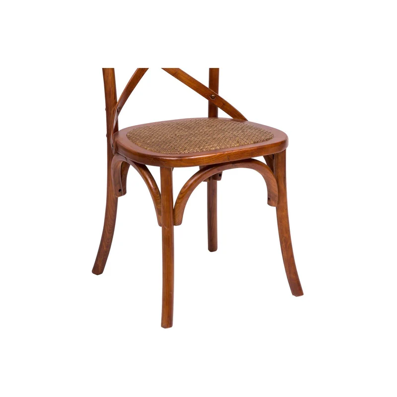Biscottini Chaise de salle à manger 86 x 42 x 46 cm - Chaise de bar et chaise bistrot bois - Chaise de cuisine en rotin - Meuble de cuisine - Meuble bois