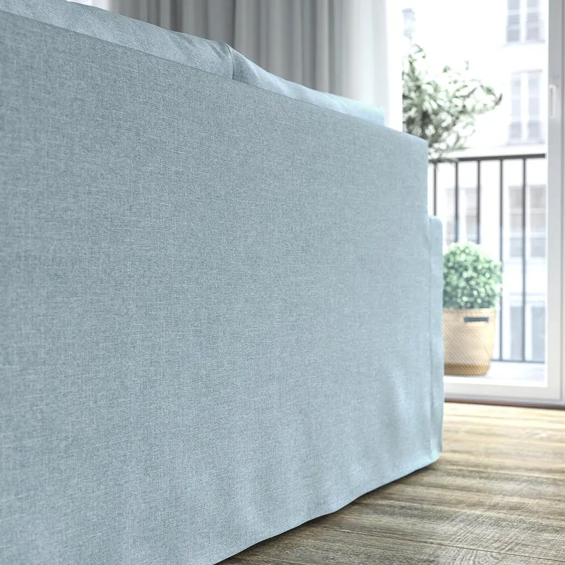 HYLTARP Canapé-lit 2 places Kilanda bleu pâle