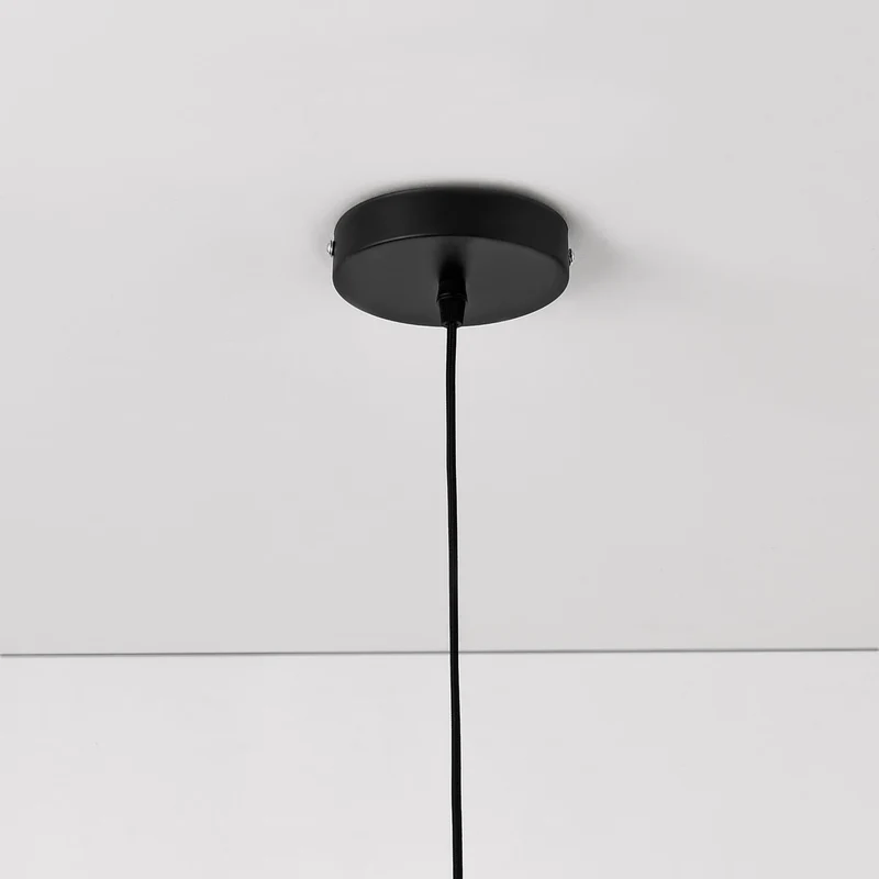 lux.pro Lot de 2 Lampes à Suspension Éclairage Intérieur Hauteur Réglable Métal Diamètre 30 cm Noir Doré