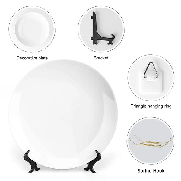 Assiette Lina Cavalieri, Assiette Décorative Murale, Décoration Murale Mysterious Face Plate, Y Compris Support Et Crochet À Ressort Spécial,style-23,10inch