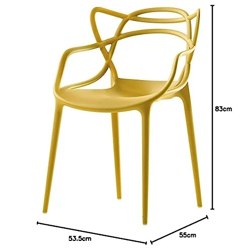 Kartell 586516 Chaise Masters (Moutarde) Bois