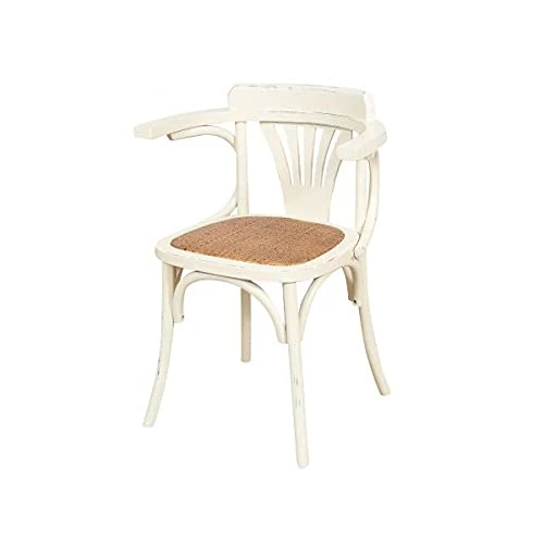 Biscottini Chaise Salle a Manger Bois 77x42x45 cm - Chaise rotin Salle à Manger et Chaise de Cuisine - Chaise bistrot Bois - Chaise Bois bistrot