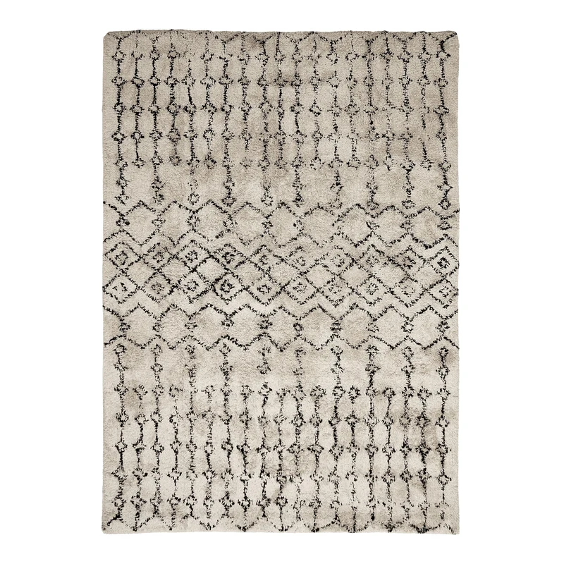 Thedecofactory Tapis berbère en Coton recyclé écru 160x230