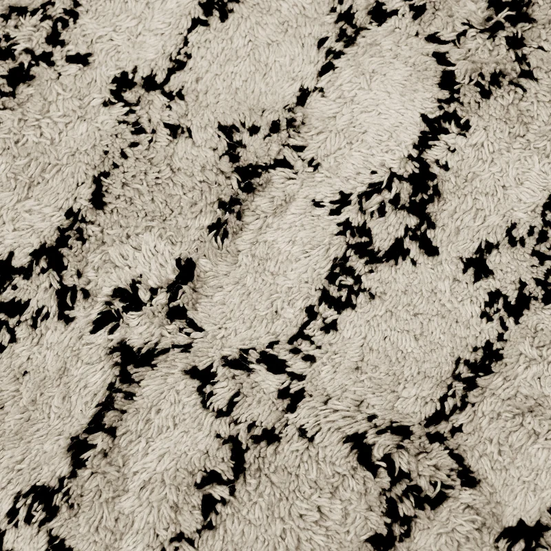 Thedecofactory Tapis berbère en Coton recyclé écru 160x230