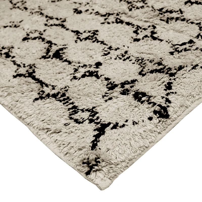 Thedecofactory Tapis berbère en Coton recyclé écru 160x230