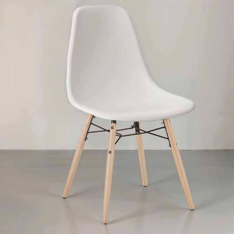 Iconik Interior Scandinavian Style Chaise de Salle à Manger - Design Scandinave - Pieds en Bois - Skögur Jaune