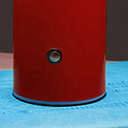 Beufee Lampe de table de champignons sans fil rechargeable, portable 3 couleurs étape sans étape lampe de champignon à côté de la lampe de bureau lampe de nuit (Rouge)
