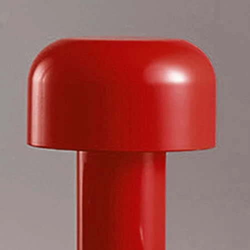 Beufee Lampe de table de champignons sans fil rechargeable, portable 3 couleurs étape sans étape lampe de champignon à côté de la lampe de bureau lampe de nuit (Rouge)