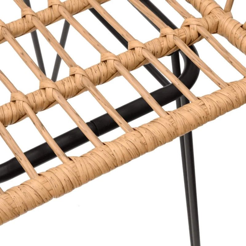 vidaXL Chaises de Jardin 2 pcs et accoudoir 56x64x80 cm Résine tressée, Chaise à dîner, siège de Salle à Manger, Chaise de Patio