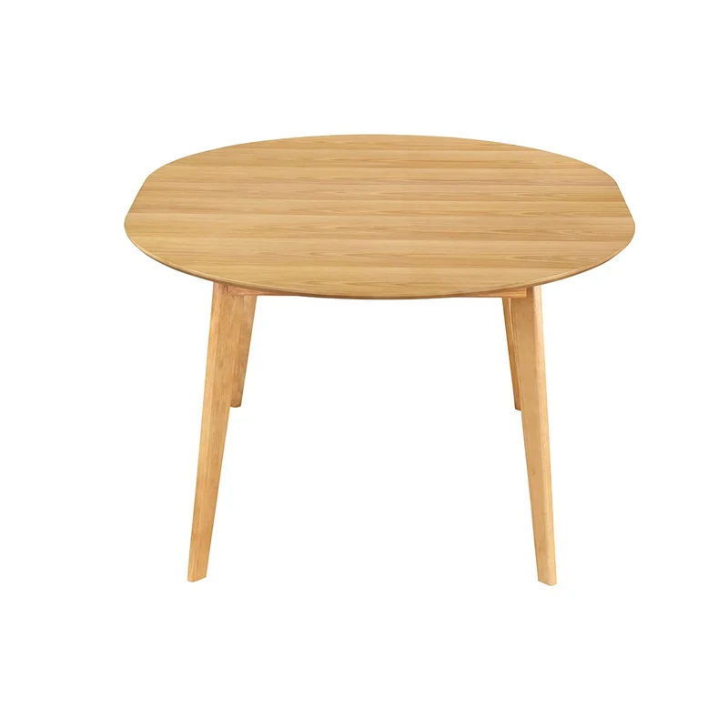 Miliboo Table à Manger Ronde Extensible Finition chêne L120-150 cm Leena