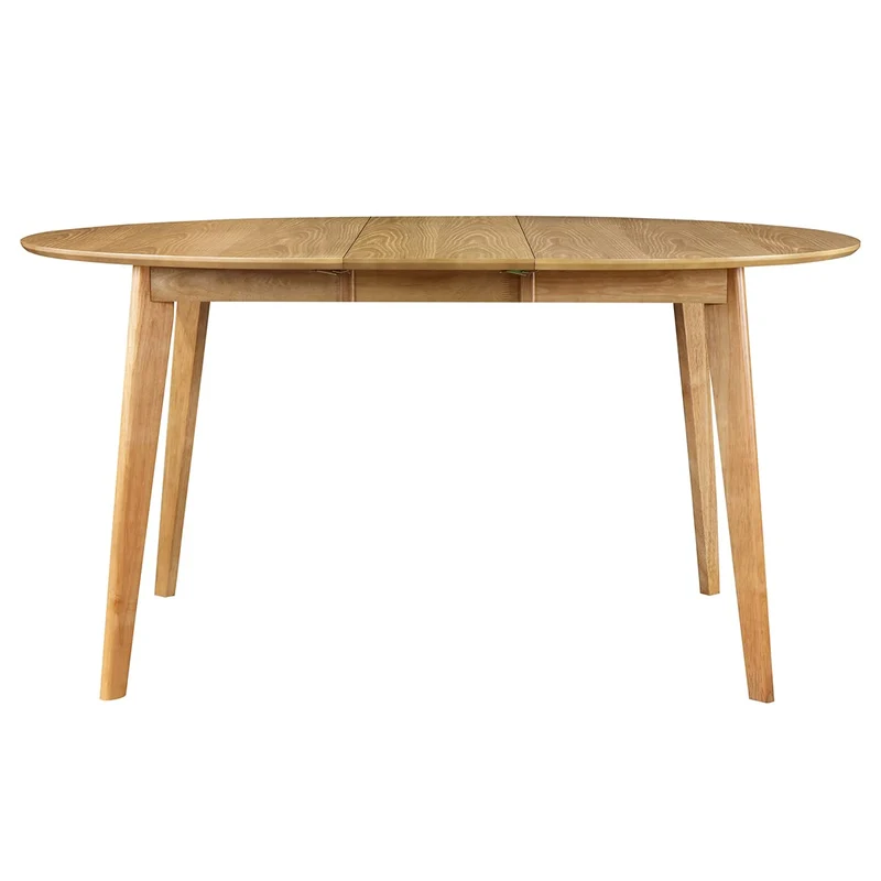 Miliboo Table à Manger Ronde Extensible Finition chêne L120-150 cm Leena