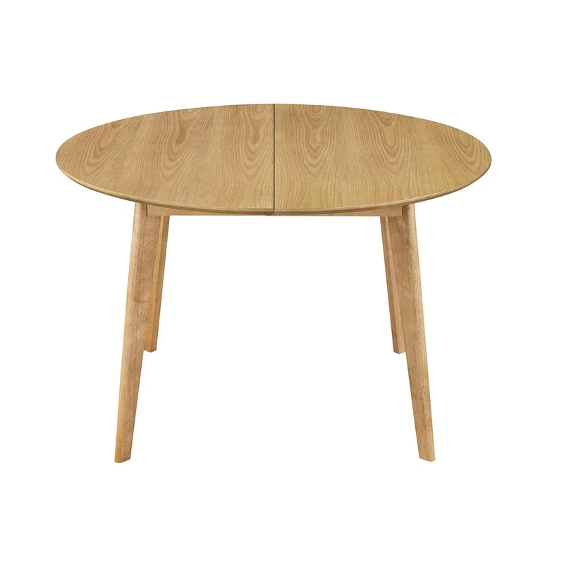 Miliboo Table à Manger Ronde Extensible Finition chêne L120-150 cm Leena