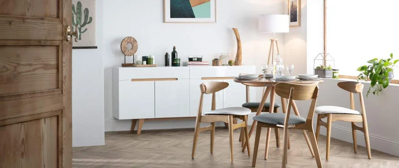 Miliboo Table à Manger Ronde Bois Clair D90 cm ARTIK