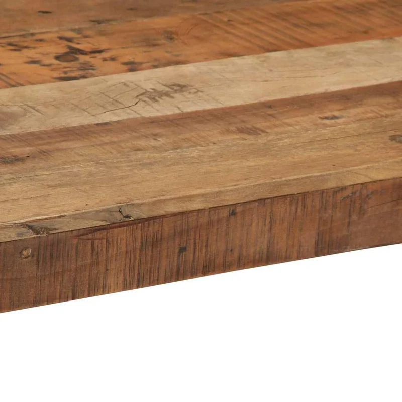 vidaXL Table Basse Marron 110 x 55 x 40 cm Bois de récupération Massif, Table Basse Rustique, rectangulaire, Meuble Fait Main, Bois Dur, déco Vintage, Design Solide pour Salon