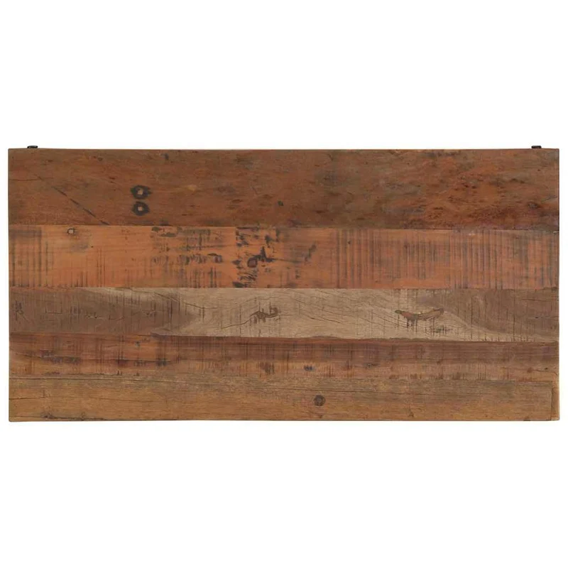 vidaXL Table Basse Marron 110 x 55 x 40 cm Bois de récupération Massif, Table Basse Rustique, rectangulaire, Meuble Fait Main, Bois Dur, déco Vintage, Design Solide pour Salon