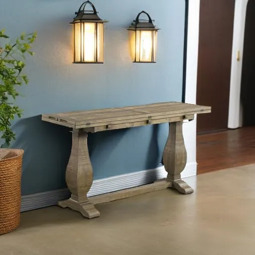 Martin Svensson Home Napa Table console avec couvercle rabattable Naturel