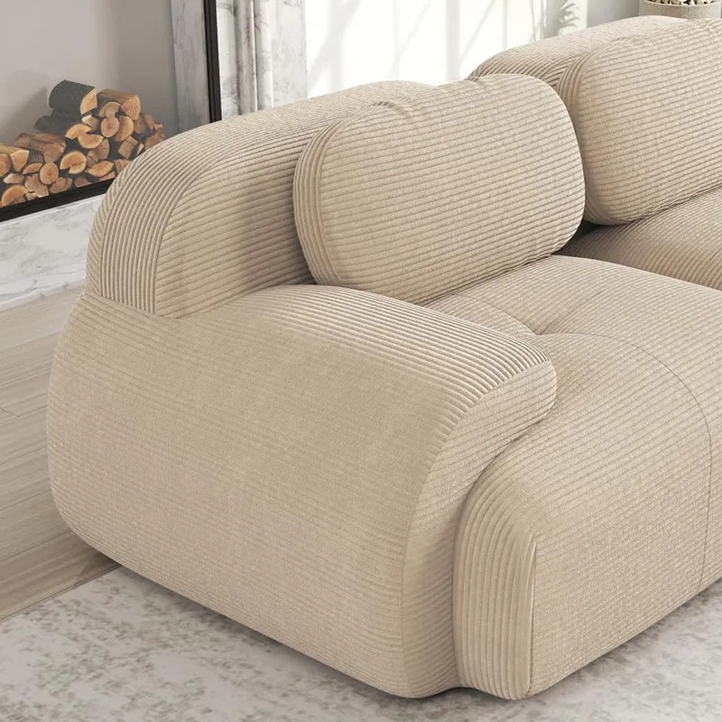 Générique Canapé Modulable avec Dossier, Canapé d'angle en L U Canapé sans Structure Velours,Canapé-Lit 1 2 3 4 Places avec Pouf,Canapé Relaxant pour Salon, Livré Monté,Vert,2 Sitze