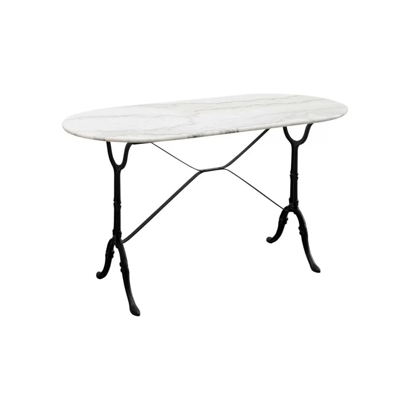Kare design - Table bistrot marbre Ovale 120x60 cm
