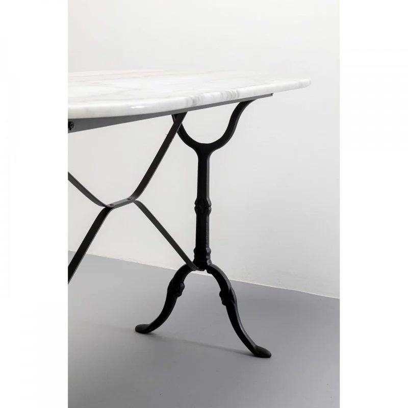 Kare design - Table bistrot marbre Ovale 120x60 cm