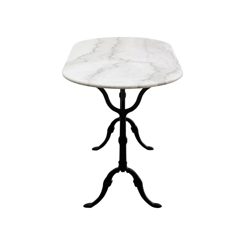Kare design - Table bistrot marbre Ovale 120x60 cm
