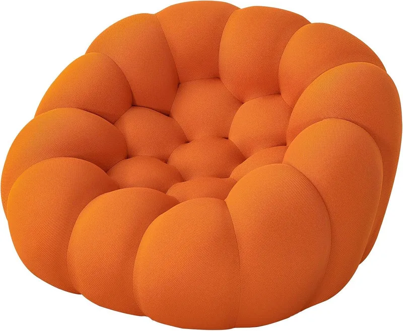 Generico Canapé Bubble - Fauteuil Simple surdimensionné, Design Ergonomique incurvé avec Maille Respirante, Pouf 3D en nid d'abeille pour Salon, Bureau | Facile à Nettoyer