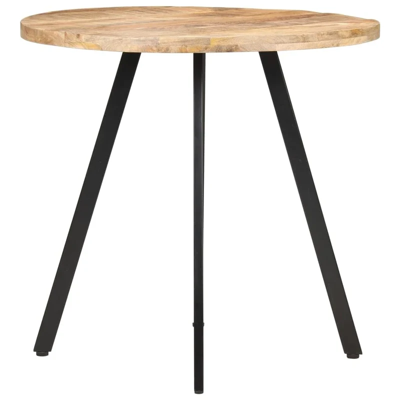 Table de salle à manger 80 cm Bois de manguier brut