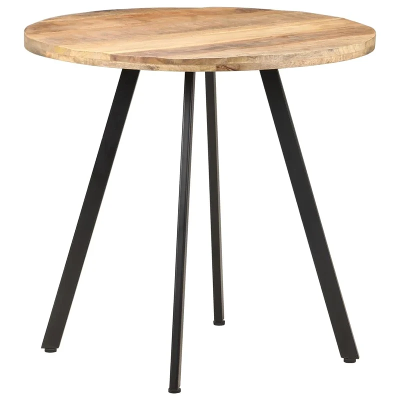 Table de salle à manger 80 cm Bois de manguier brut
