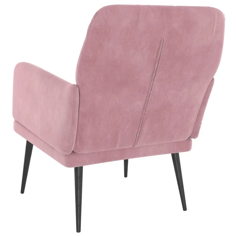 vidaXL Fauteuil Rose 62x79x79 cm Velours