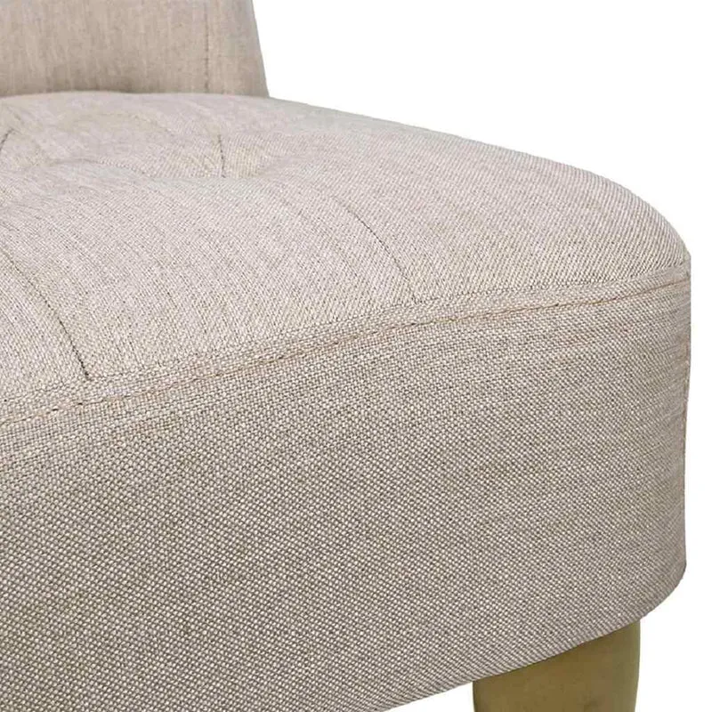vidaXL Fauteuil de Style France 2 pcs Crème Tissu
