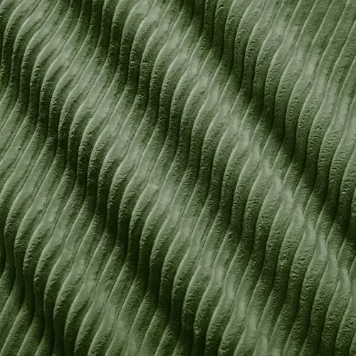 HUIVEYA Canapé Modulable Trois Places avec Accoudoirs Extra-Larges,Coussins d’Assise Haute Résilience 32D,Conception Ergonomique,Aucun Assemblage Requis (Green)