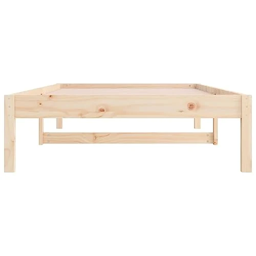 DYRJDJWIDHW Lit de Jour sans Matelas 90x200 cm Bois de pin Massif, canapé Convertible Salon, Cadre Robuste avec Lattes, Espace Rangement intégré, Meuble Multifonction Chambre
