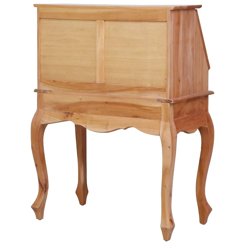 vidaXL Bureau Secrétaire Bureau Antique avec 9 Tiroirs et 2 Compartiments Ouverts Rangement Maison Intérieur 78x42x103 cm Bois d'Acajou Massif