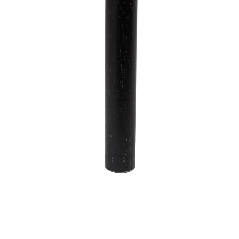 Beliani Table de Salle à Manger 180 x 90 cm Plateau MDF et Bois de Frêne Clair Pieds Noirs Ivorie