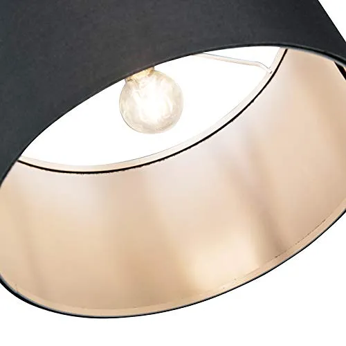 Qazqa vinossa - Lampe arquée - 1 lumière - H 1800 mm - Noir - Moderne - éclairage intérieur - Salon