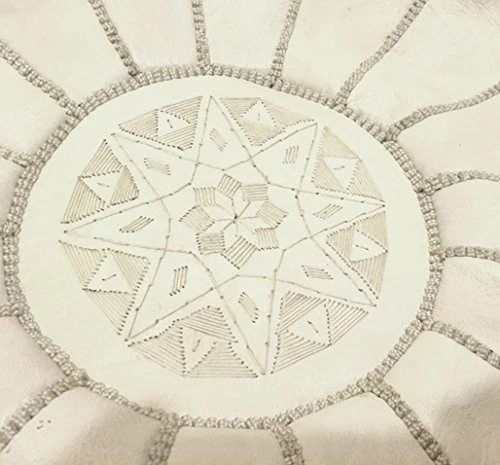 ARTIGIANATO VULCANO Pouf marocain en cuir
